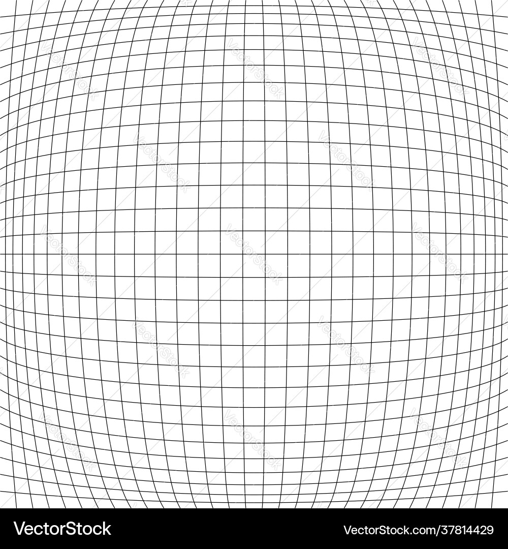 Grid mesh lattice grating with distort deform Vector Image