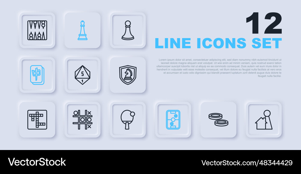 Set line checker game chips chip for board Set line checker game chips chip for board vector image