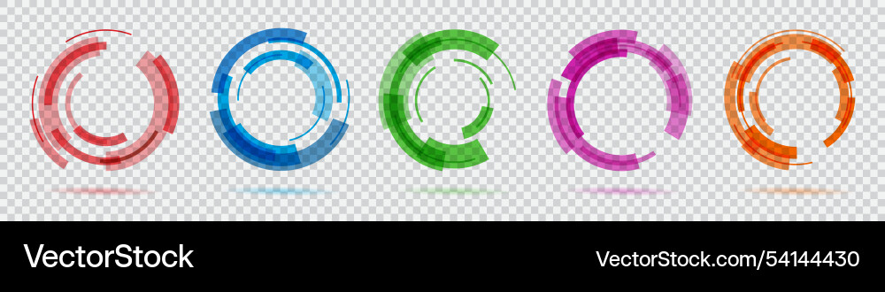 Abstract Circular Frames Vector Image