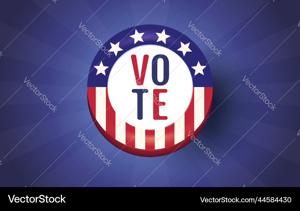 Banner with text of vote on abstract background Banner with text of vote on abstract background vector image