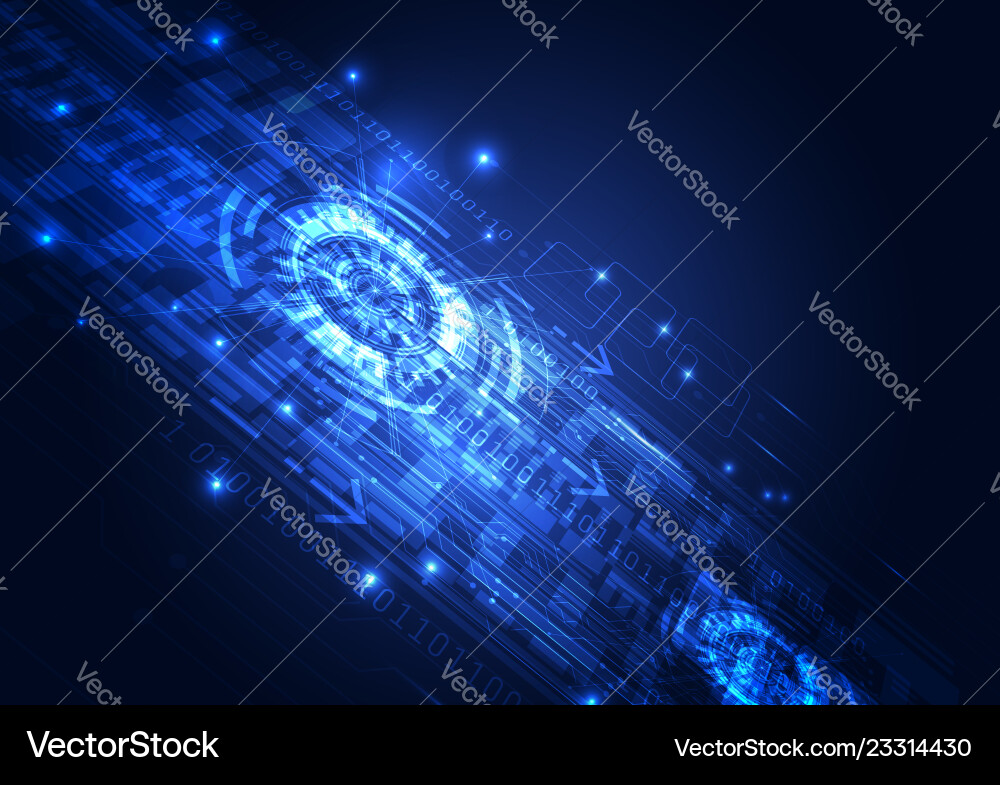 Digital technology circuit abstract background Digital technology circuit abstract background Vector Image