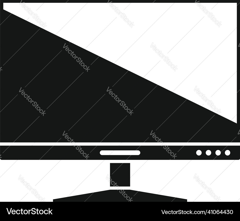 Frameless monitor icon simple computer Vector Image