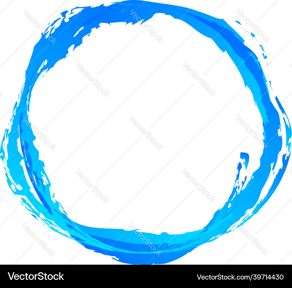 Grungy textured circle element shape circular Vector Image