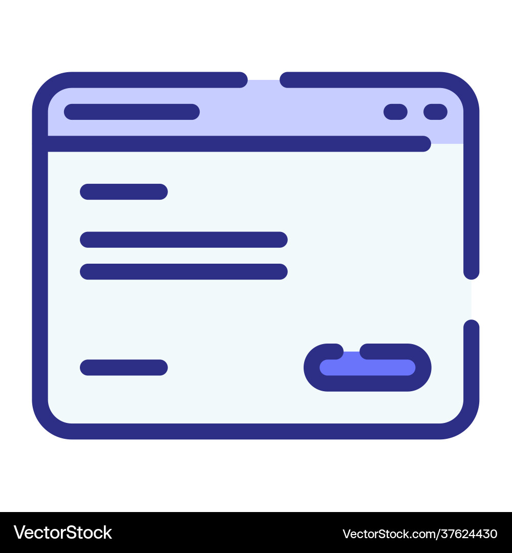 Landing page web website single isolated icon Landing page web website single isolated icon vector image