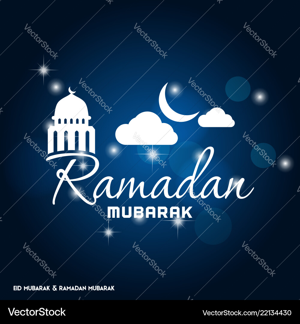 Ramdan kareem elegant design with unique vector image