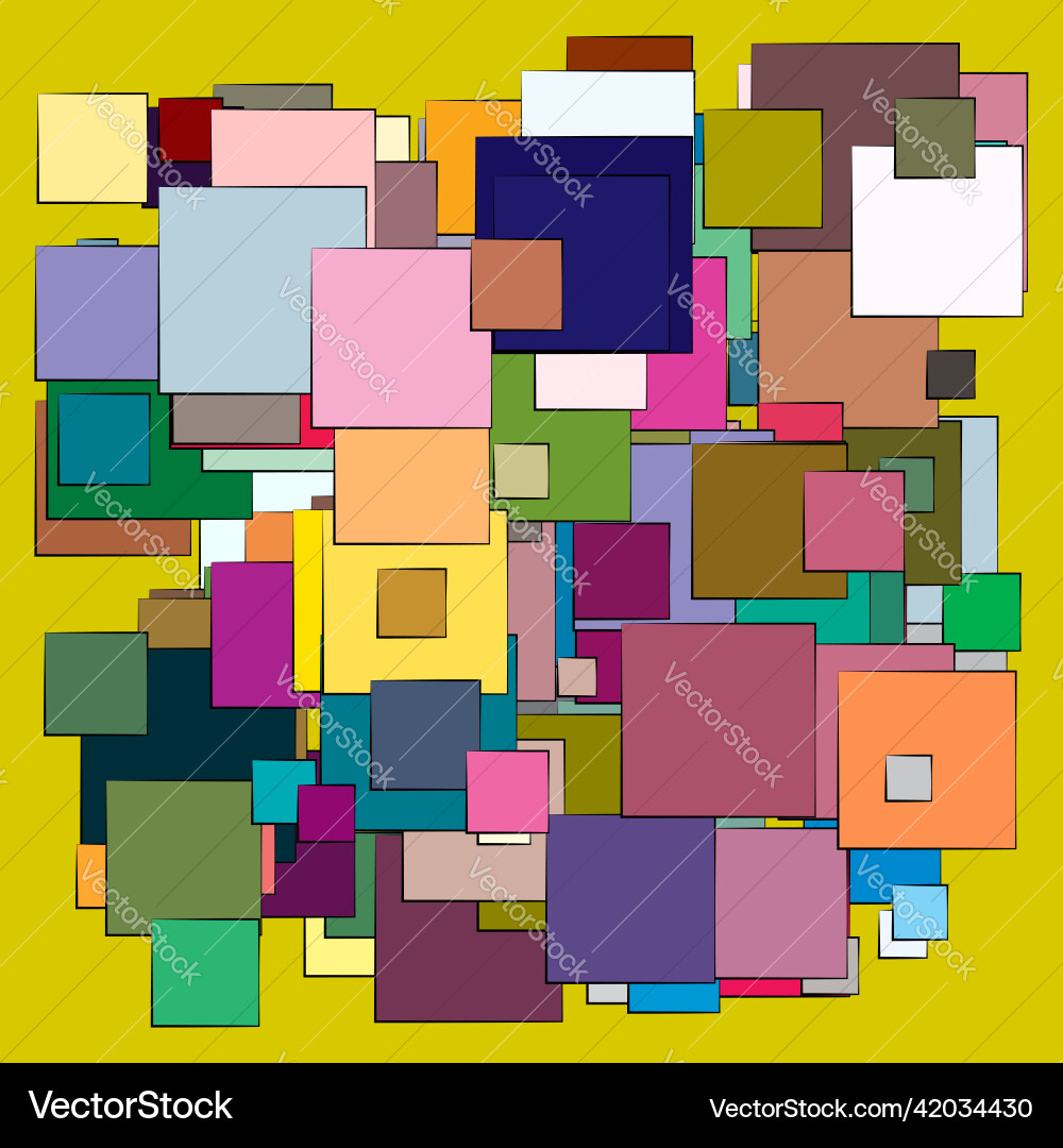 Random scattered squares pattern texture element Random scattered squares pattern texture element vector image