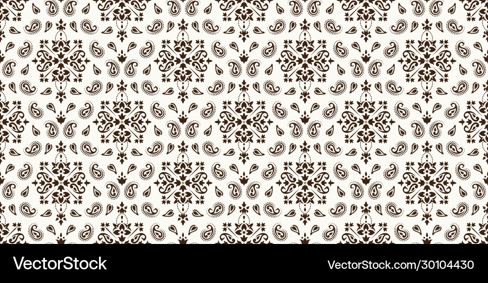 Rectangular seamless bandana print design Rectangular seamless bandana print design vector image