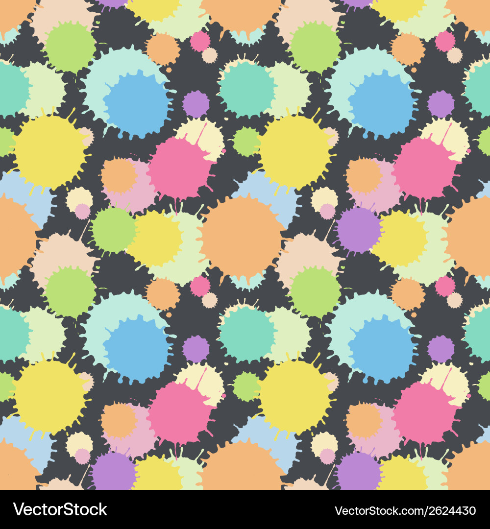 Seamless pattern with painted splash texture Vector Image