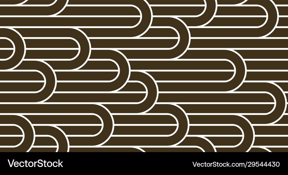 Seamless pattern with twisted lines linear tiling Vector Image