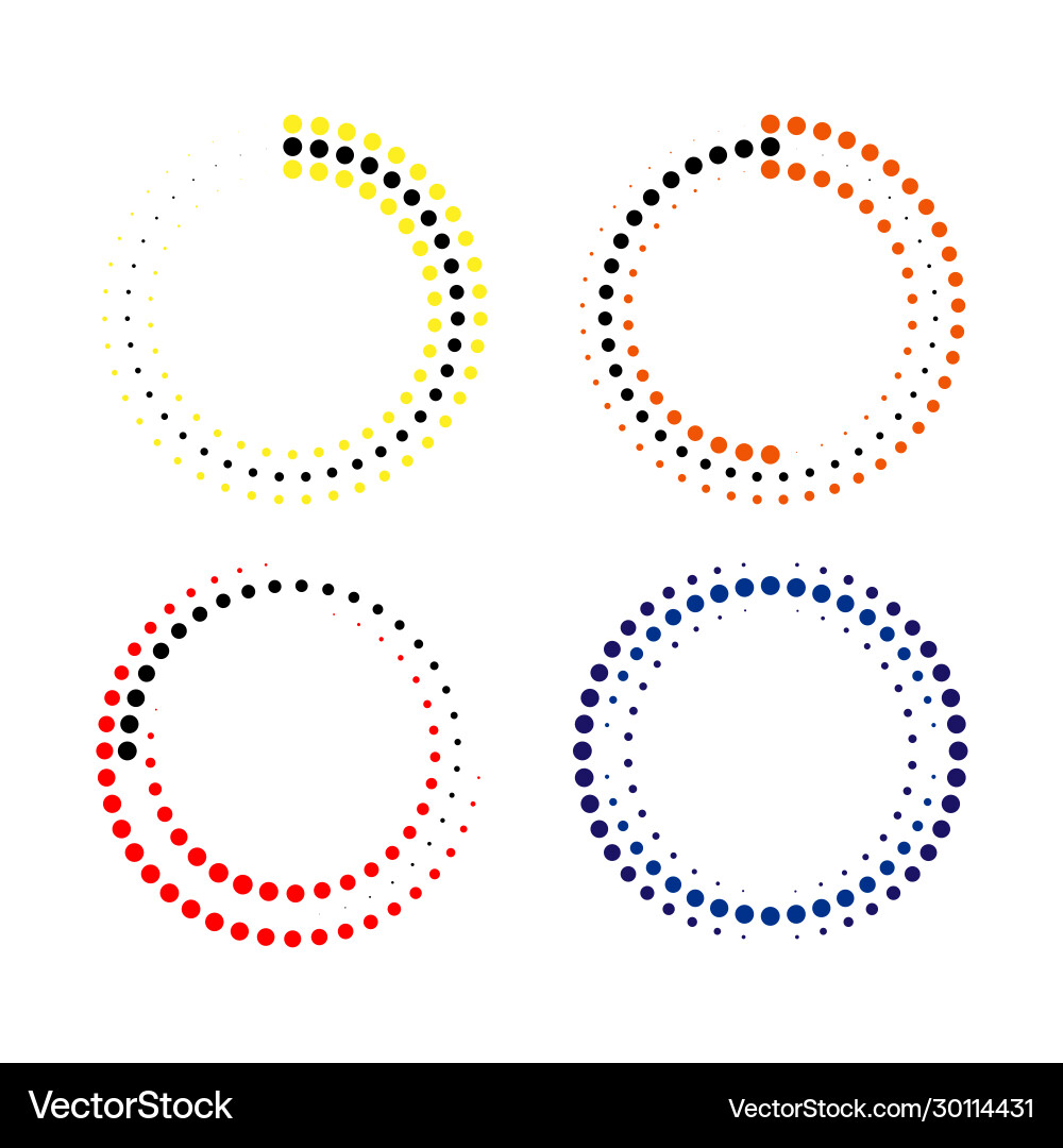 Abstract circular frame dots conditional Abstract circular frame dots conditional vector image