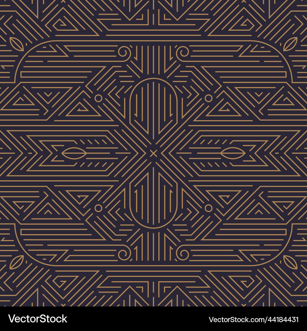 Abstract geometric line pattern seamless vector image