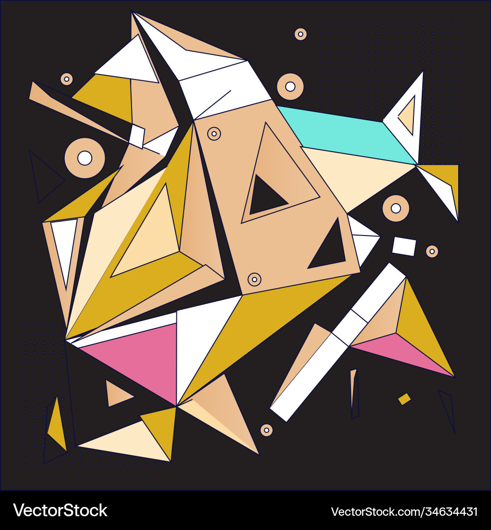 Abstract modern triangles background pattern Abstract modern triangles background pattern Vector Image