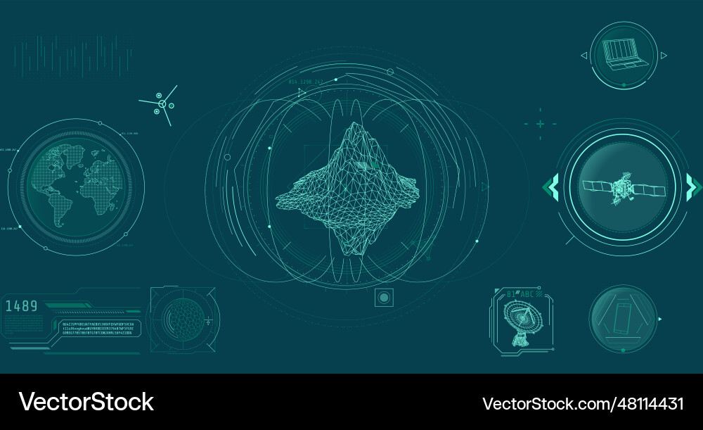 Design elements for infographic of big data Design elements for infographic of big data vector image
