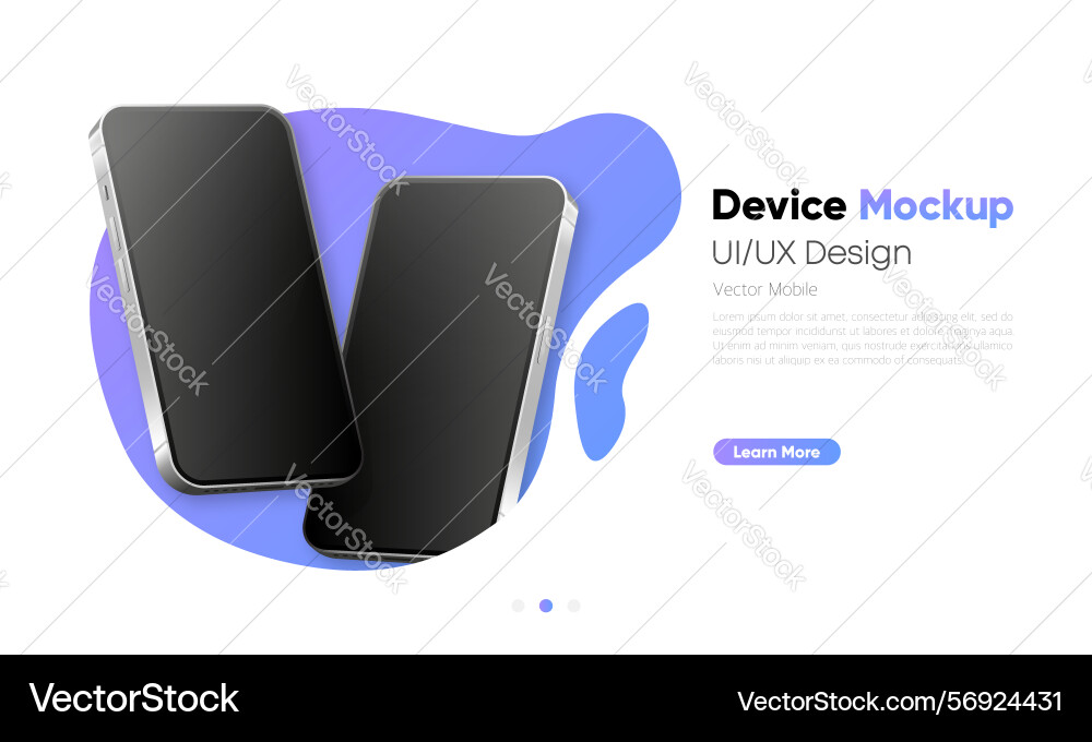 Device mockup ui and ux design interface Device mockup ui and ux design interface vector image