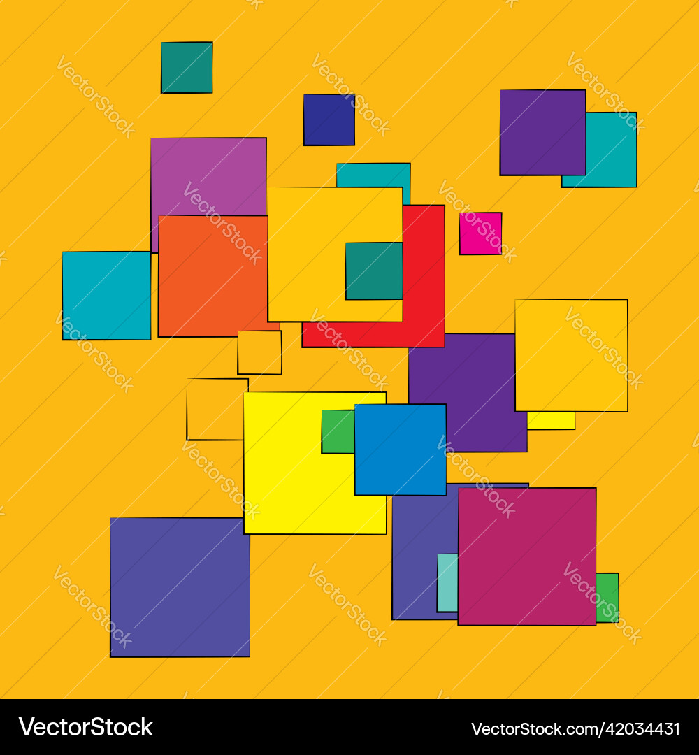 Random scattered squares pattern texture element Random scattered squares pattern texture element vector image