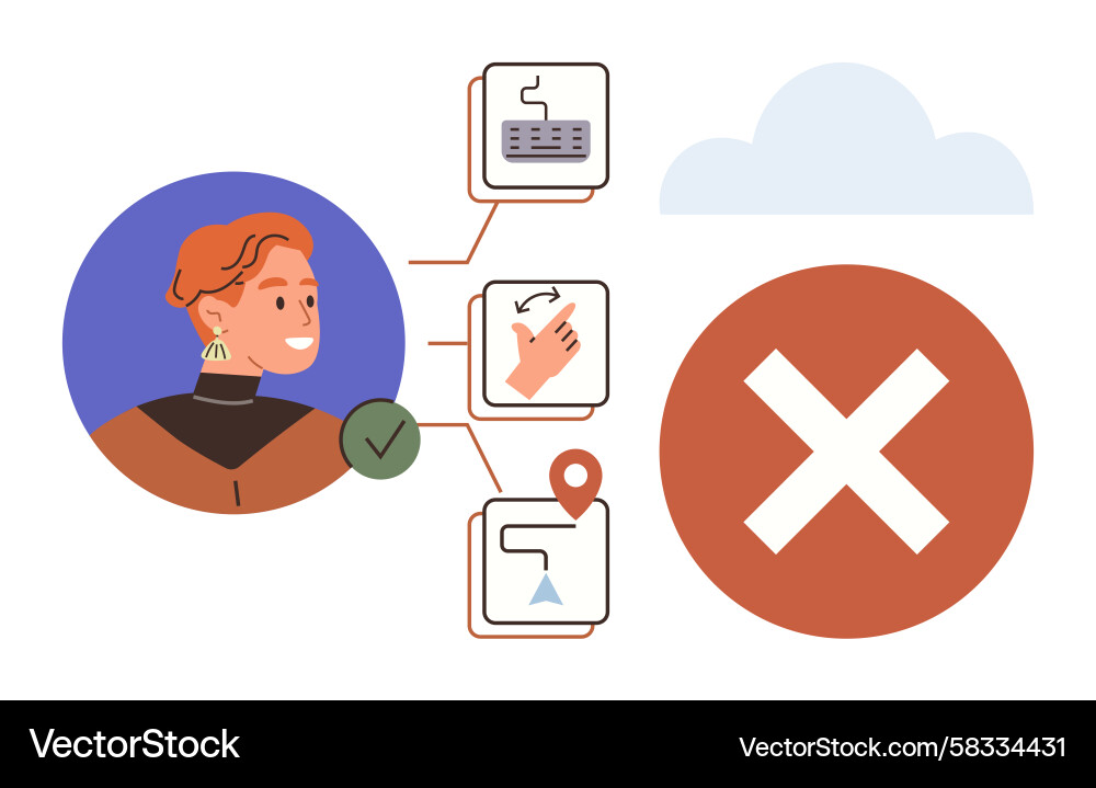 Task Management Error Analysis Vector Image