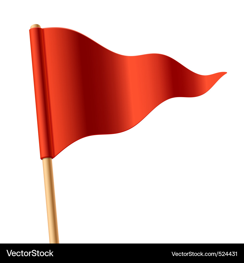 Triangular flag Royalty Free Vector Image - VectorStock