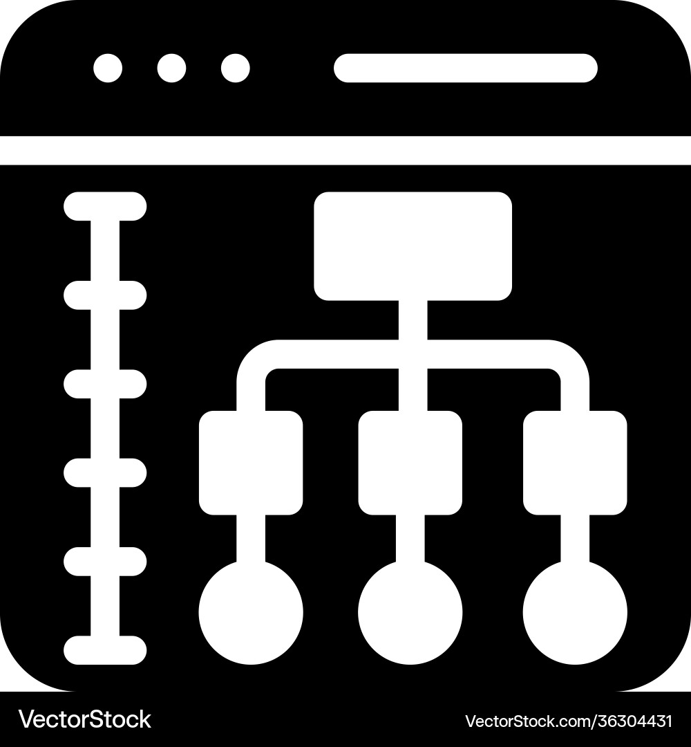 Web hierarchy Vector Image