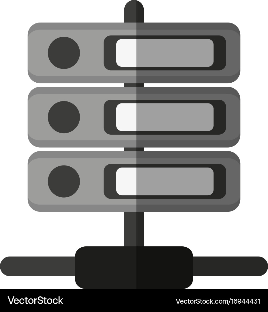 Web hosting related icons icon image vector image