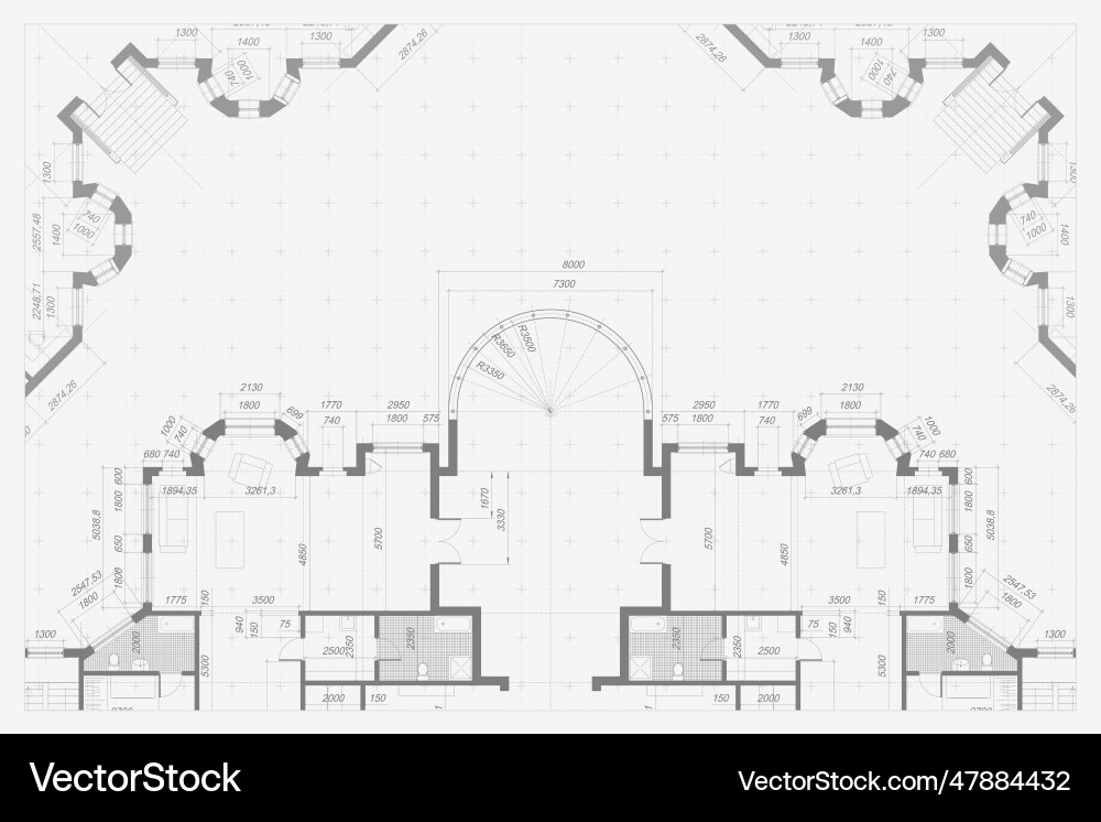 Architectural background building construct plan Vector Image