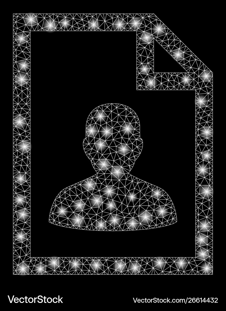 Flare mesh 2d user page with spots Flare mesh 2d user page with spots Vector Image