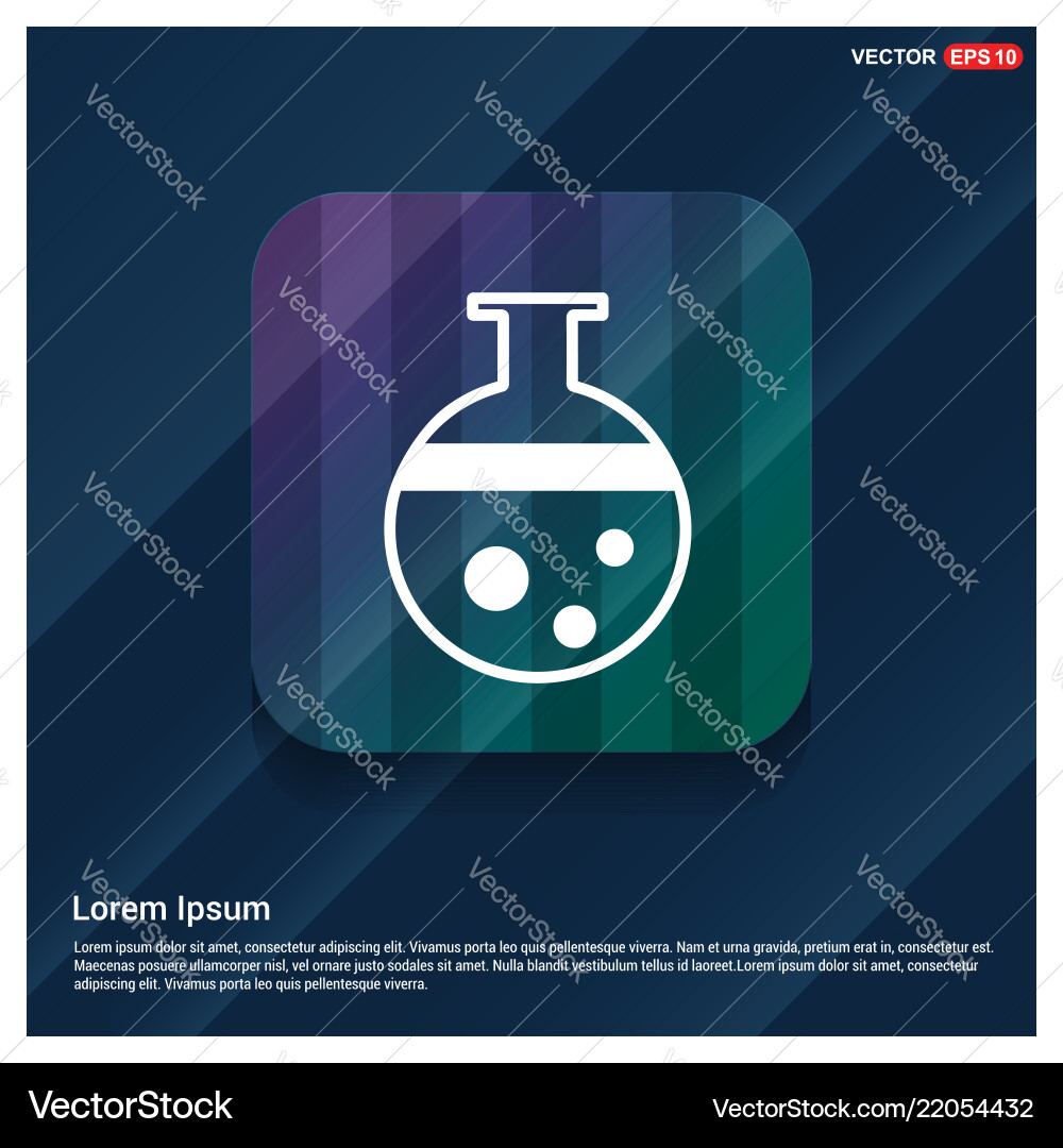 Flask icon Flask icon vector image