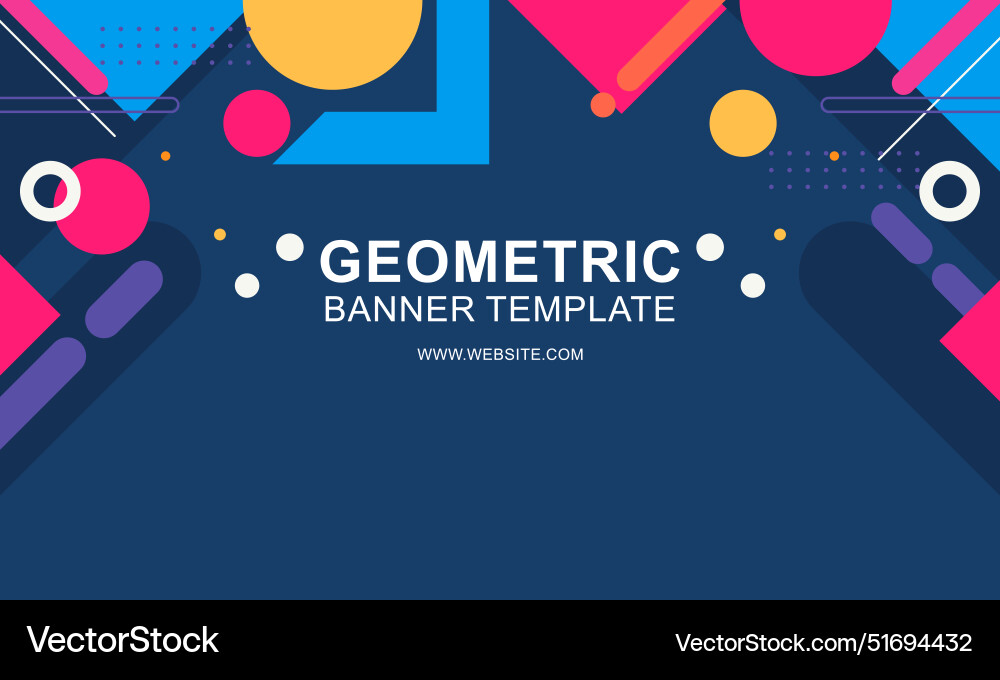 Gradient geometric pattern horizontal banner Gradient geometric pattern horizontal banner Vector Image