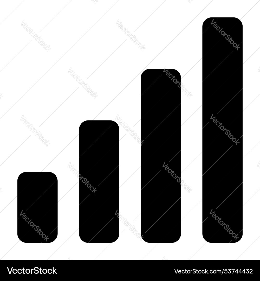 Mobile signals icon design in solid style user Vector Image