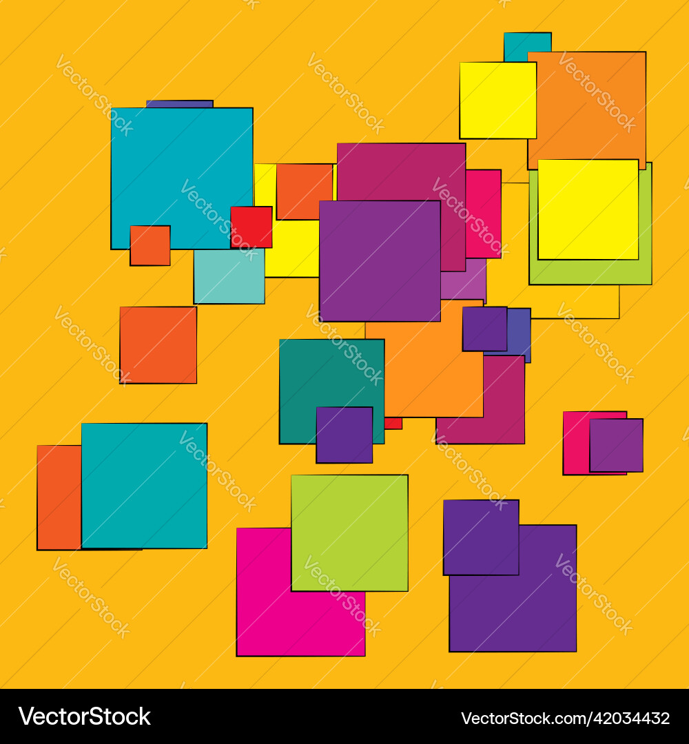Random scattered squares pattern texture element Random scattered squares pattern texture element vector image