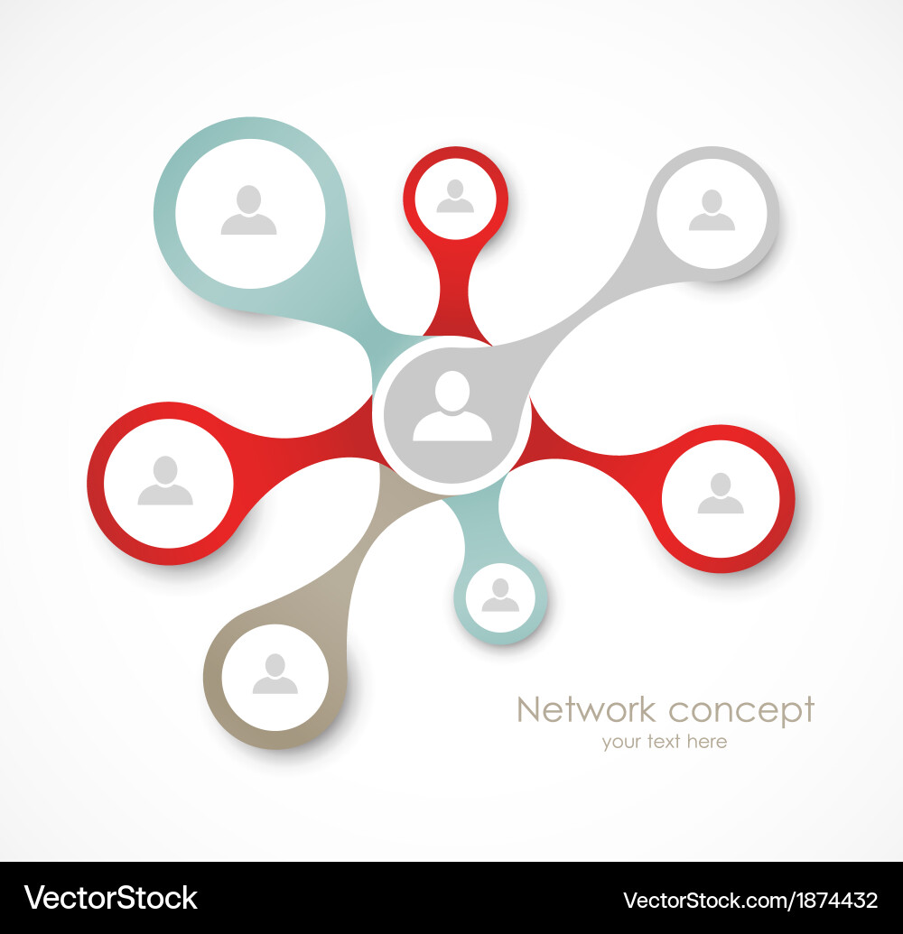 Social network concept Royalty Free Vector Image