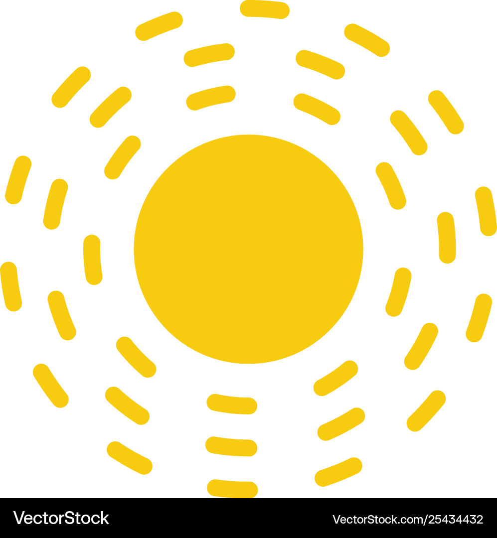 Sun icon - simple element Sun icon - simple element vector image