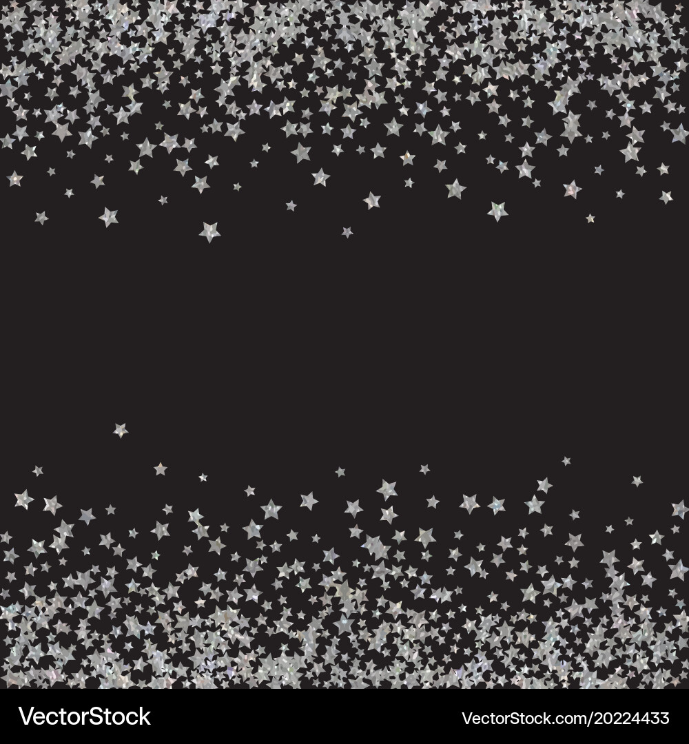 Abstract pattern of random falling stars Vector Image