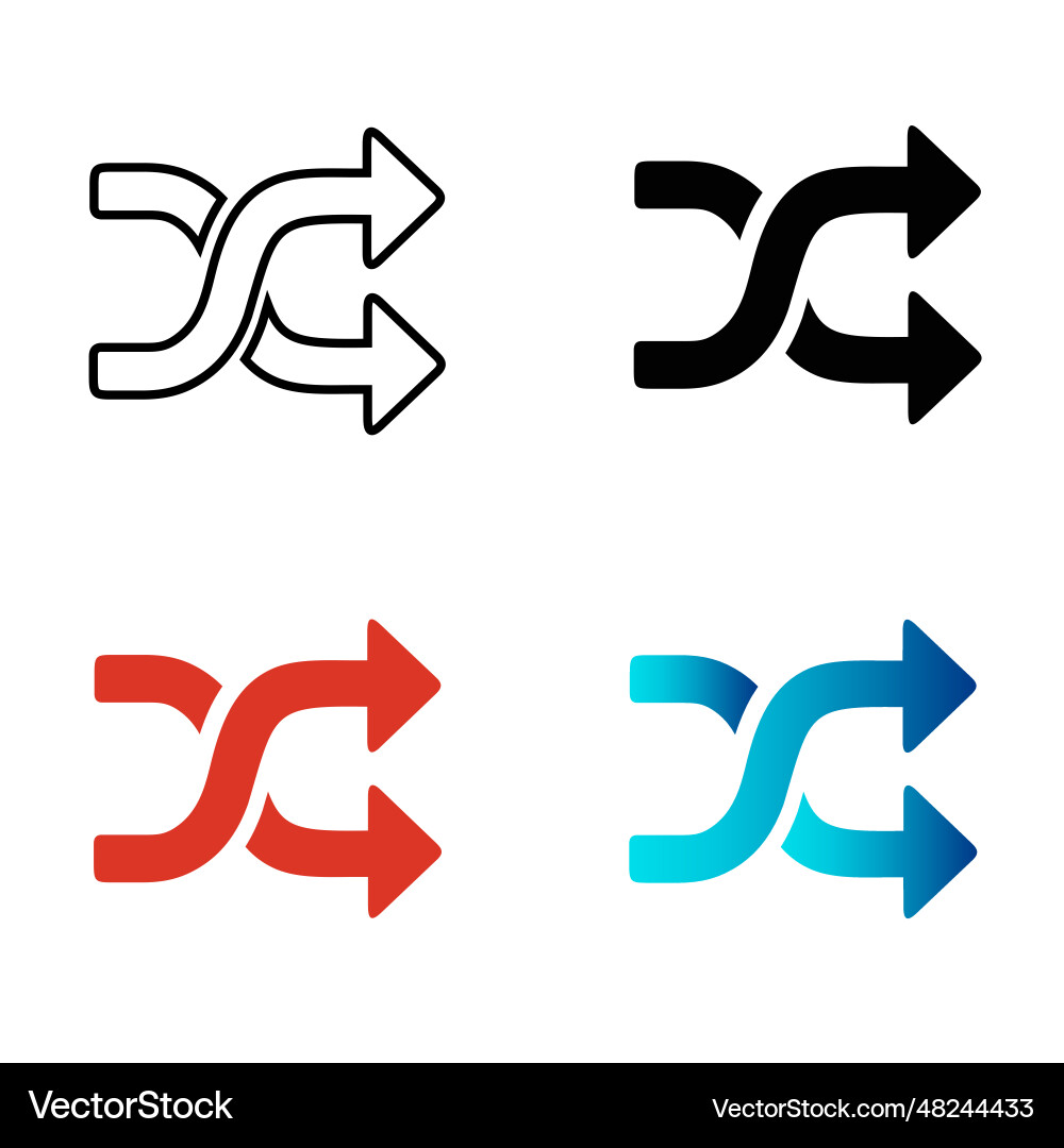 Abstract random arrow silhouette Abstract random arrow silhouette vector image