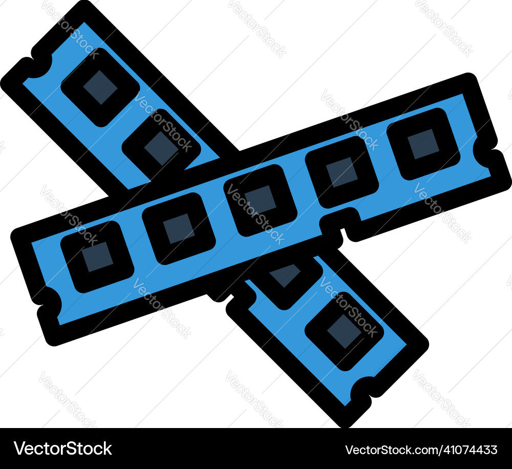 Computer memory icon Computer memory icon vector image