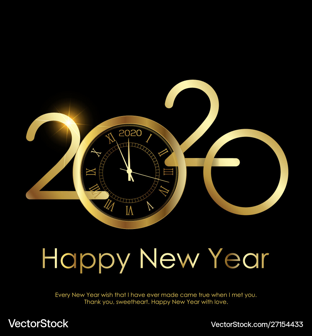 Frohes neues Jahr oder Weihnachtskarte mit goldener Uhr Frohes neues Jahr oder Weihnachtskarte mit goldener Uhr vektorbild