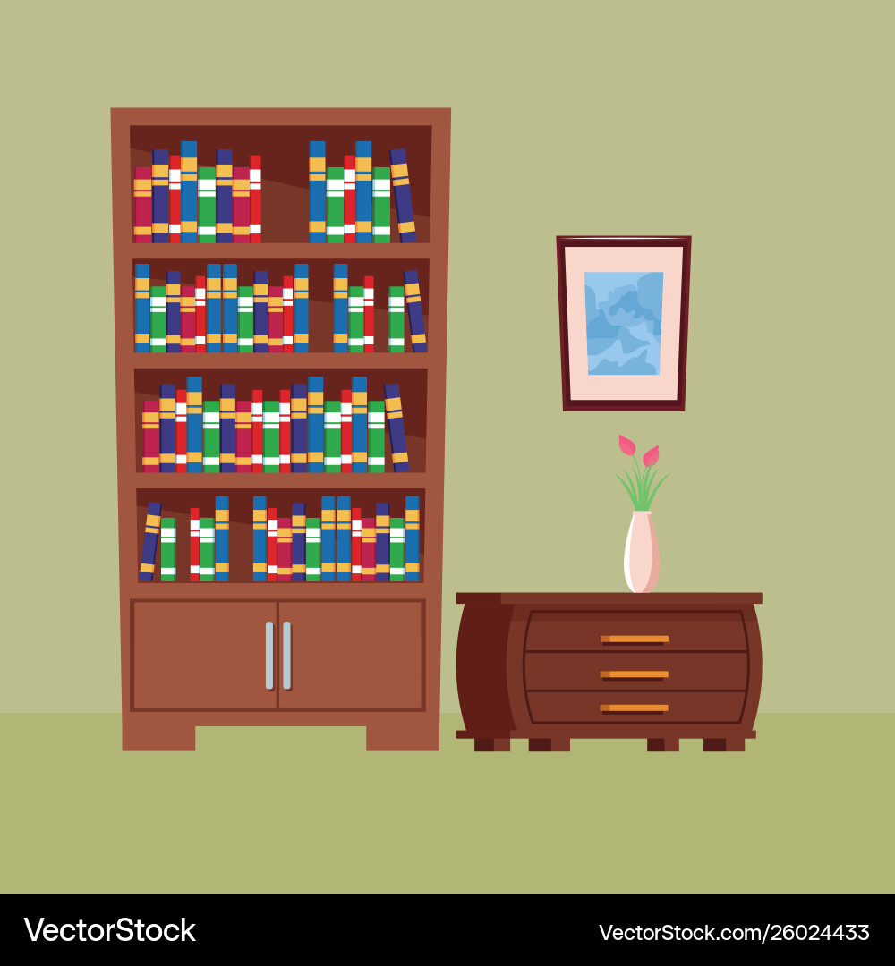 Furniture house interior icon cartoon Furniture house interior icon cartoon vector image