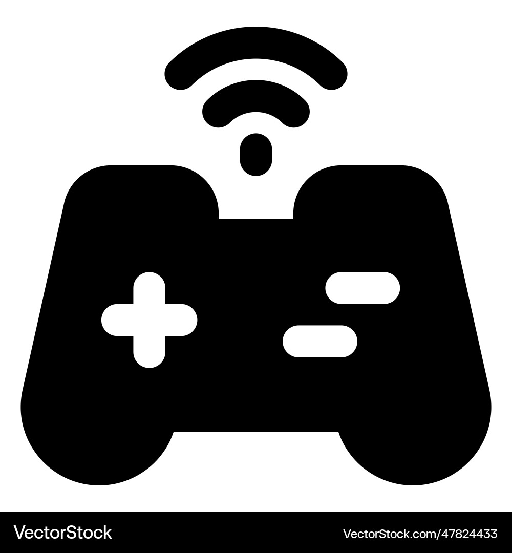 Joystick an electronic input device vector image