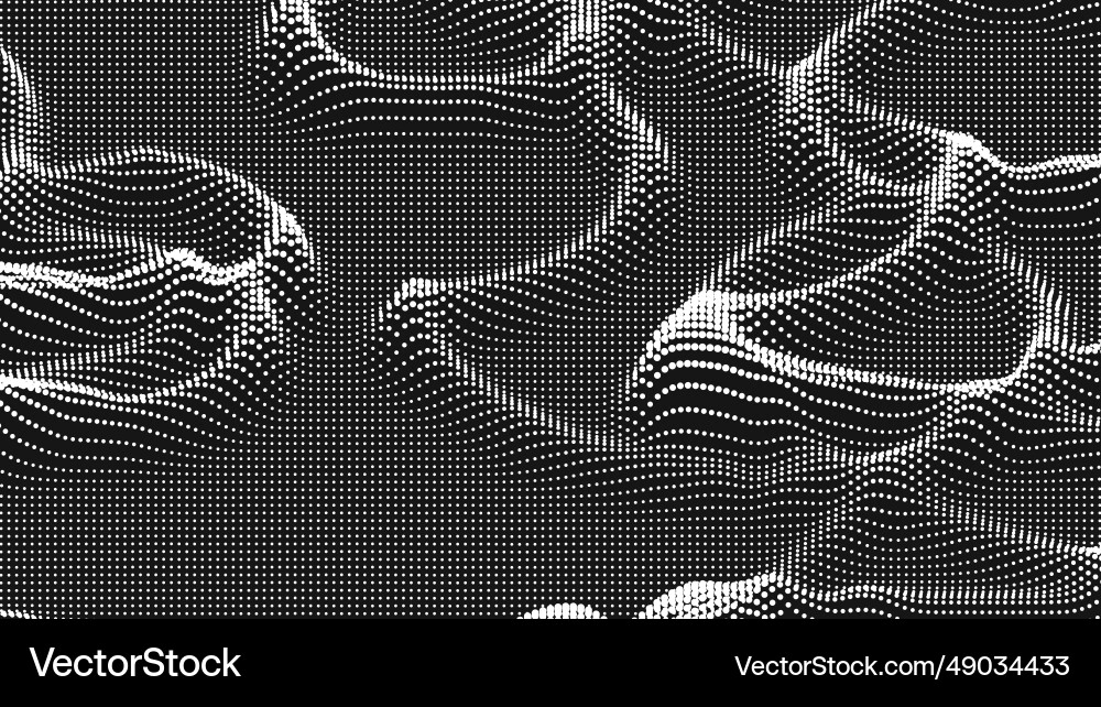 Point wave threads texture abstract dot Point wave threads texture abstract dot vector image