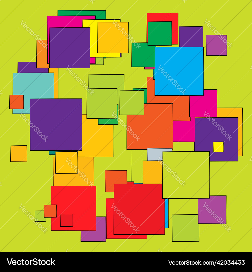 Random scattered squares pattern texture element Random scattered squares pattern texture element vector image