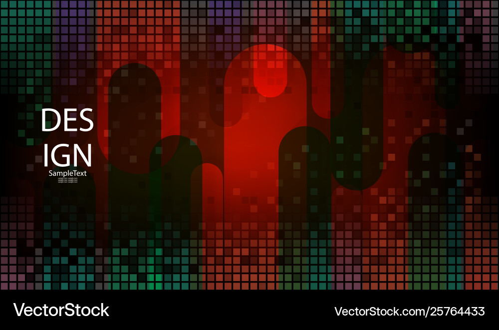 Red geometric abstract background with a set vector image