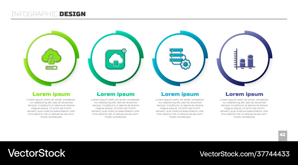 Set cloud computing lock technology data transfer Set cloud computing lock technology data transfer vector image