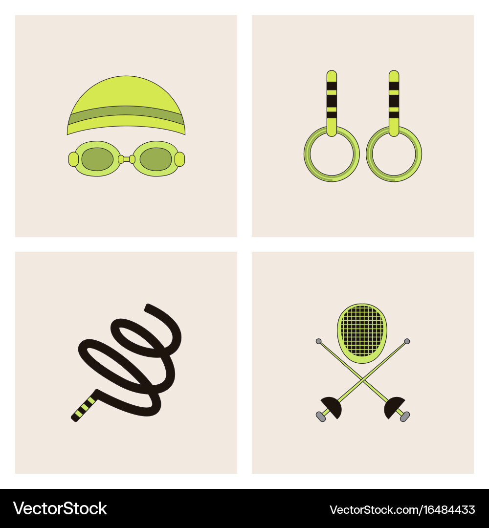 Set of olympic game design Vector Image