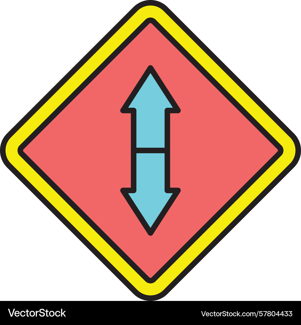 Up and down line filled icon Vector Image