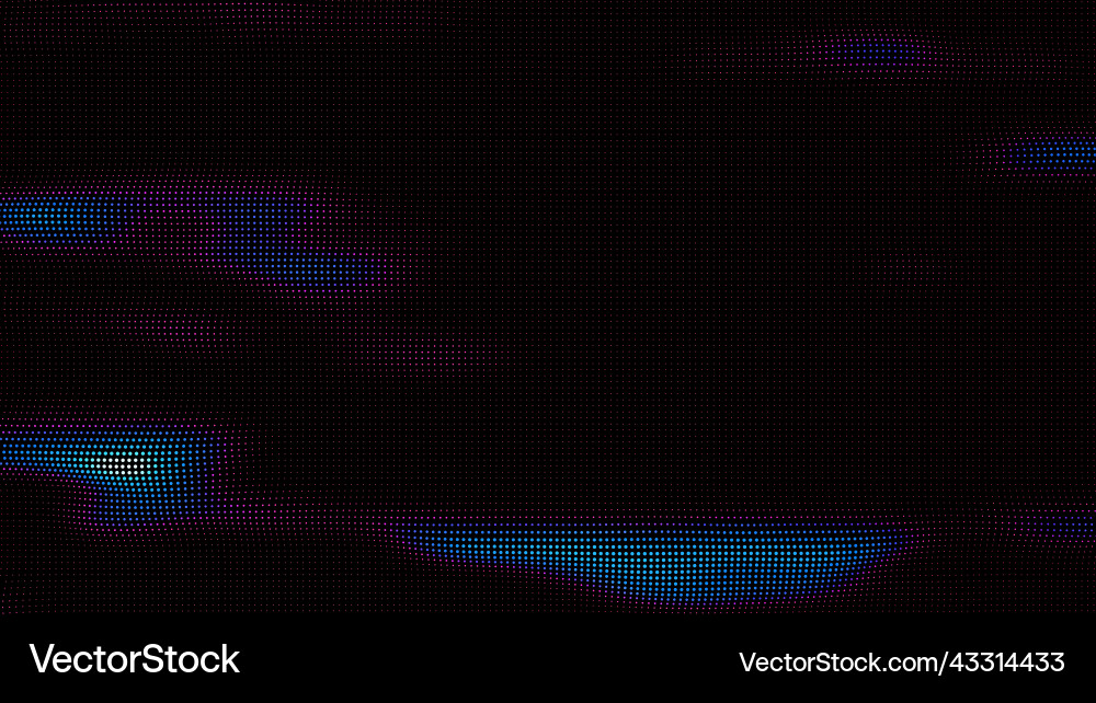 Waves of colorful points digital data splash Waves of colorful points digital data splash vector image