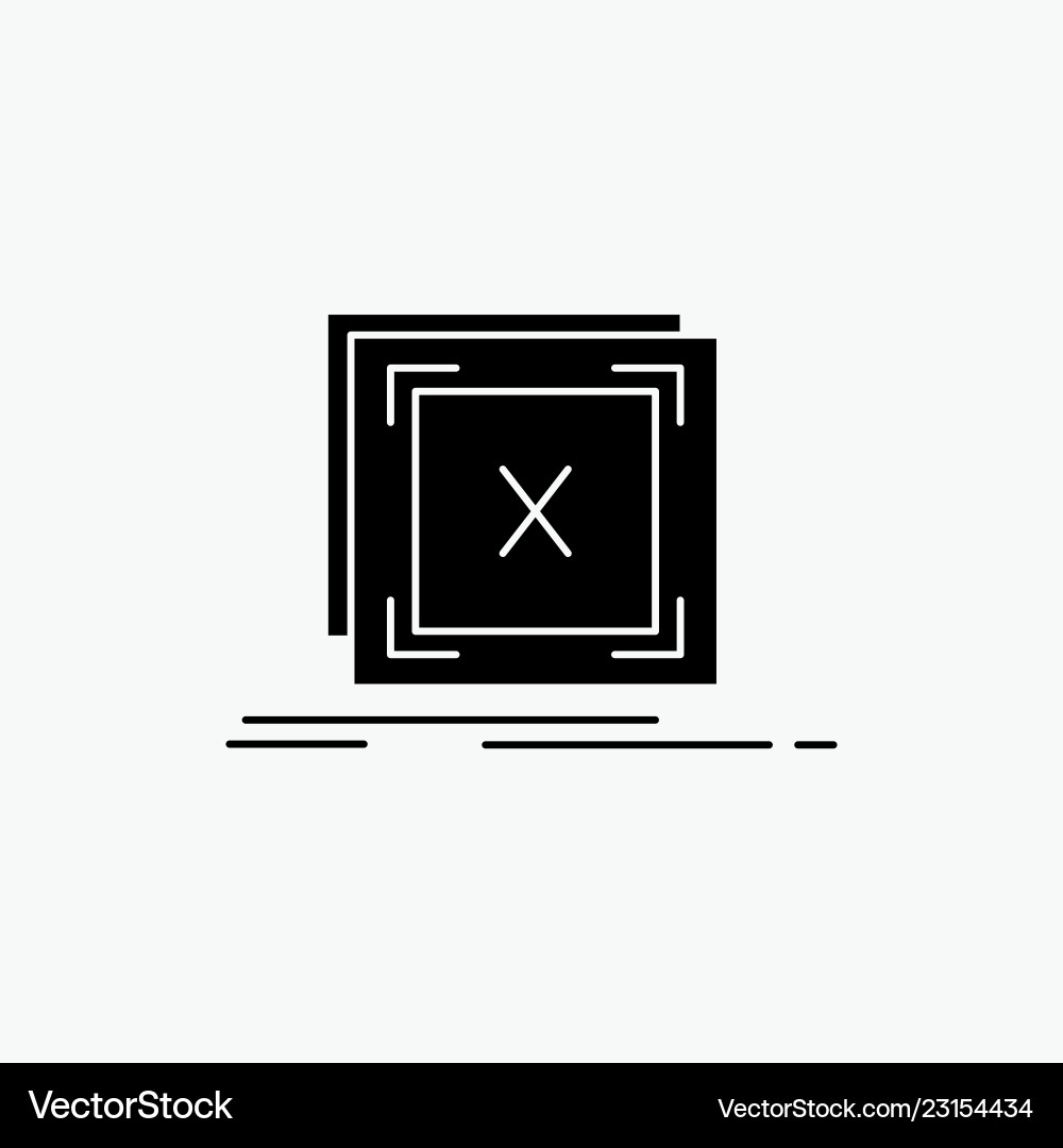 Error application message problem server glyph Error application message problem server glyph vector image