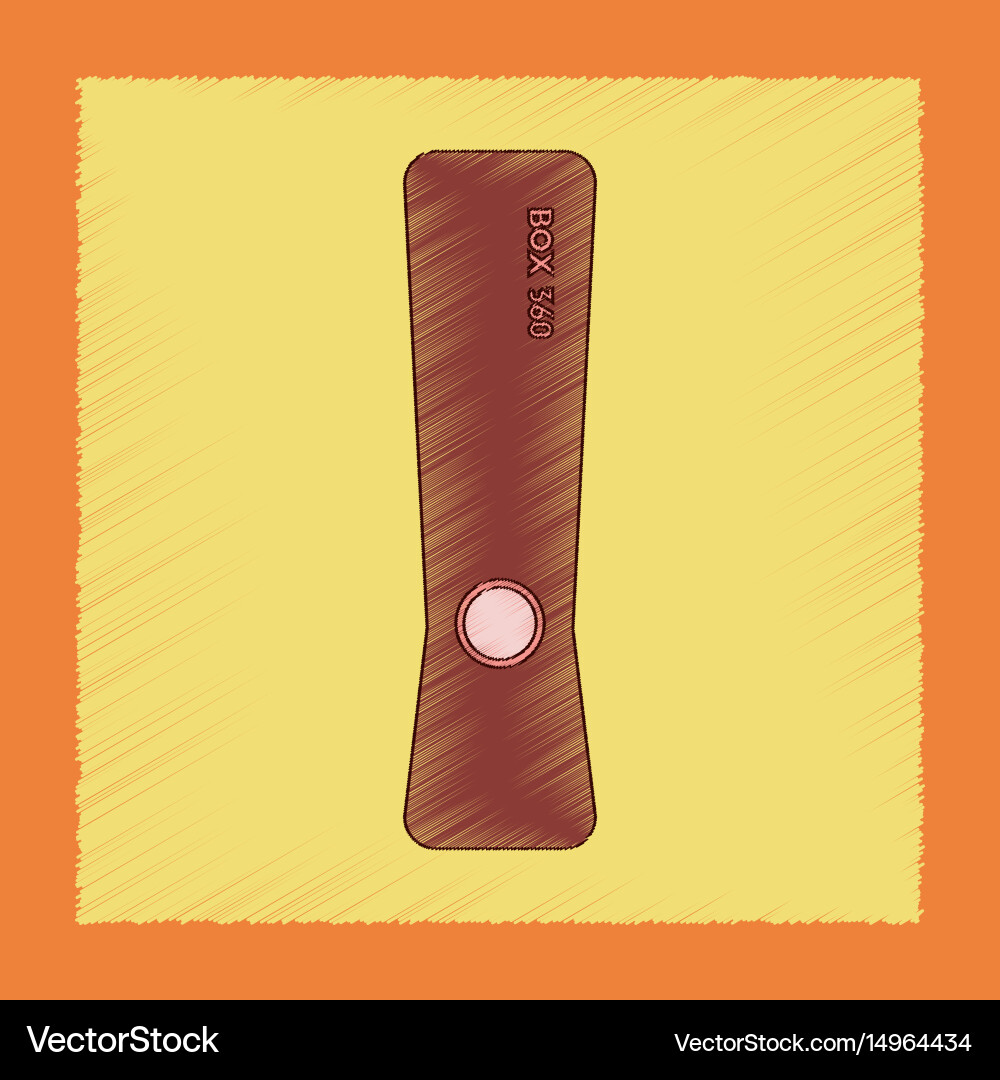 Flat shading style icon game console vector image