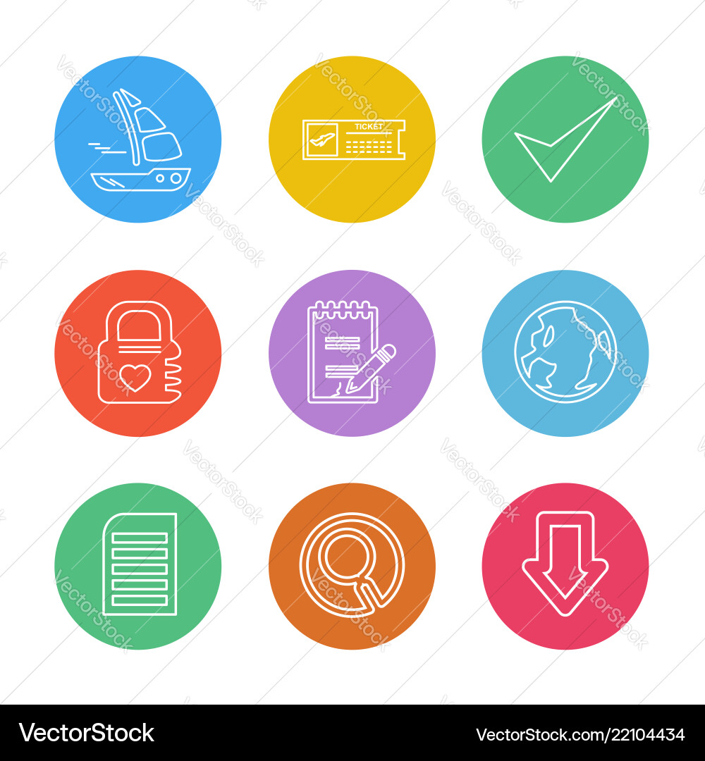 Folder files directory search code eps icons vector image