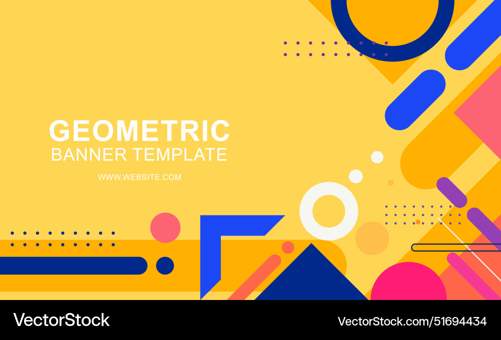 Gradient geometric pattern horizontal banner Gradient geometric pattern horizontal banner Vector Image
