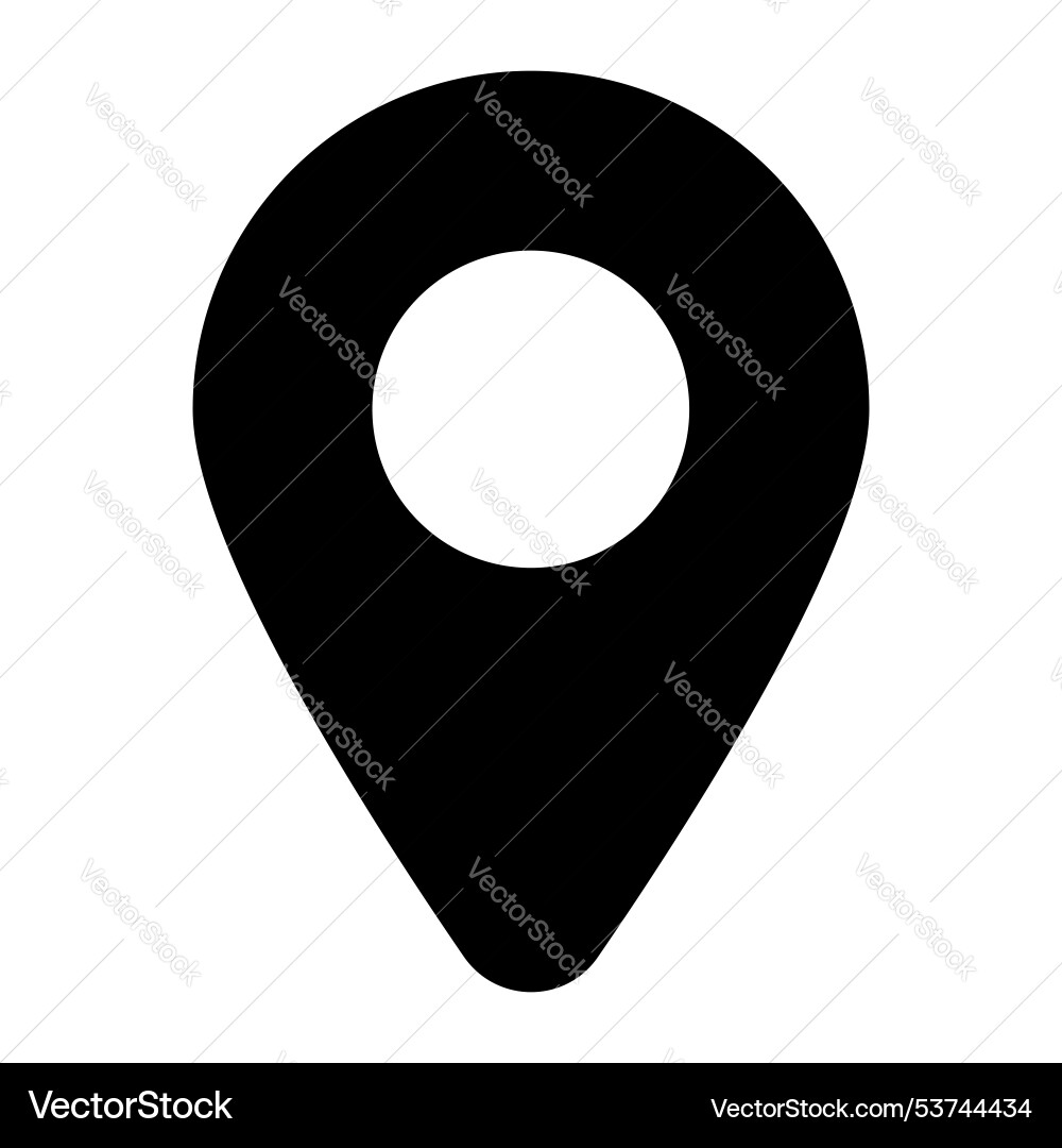 Location pointer icon design in trendy style Vector Image