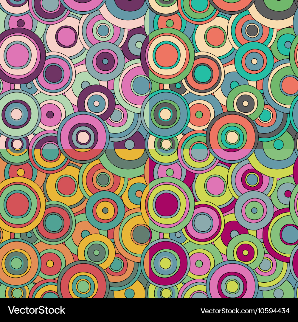 Psychedelic Circle Pattern Vector Image